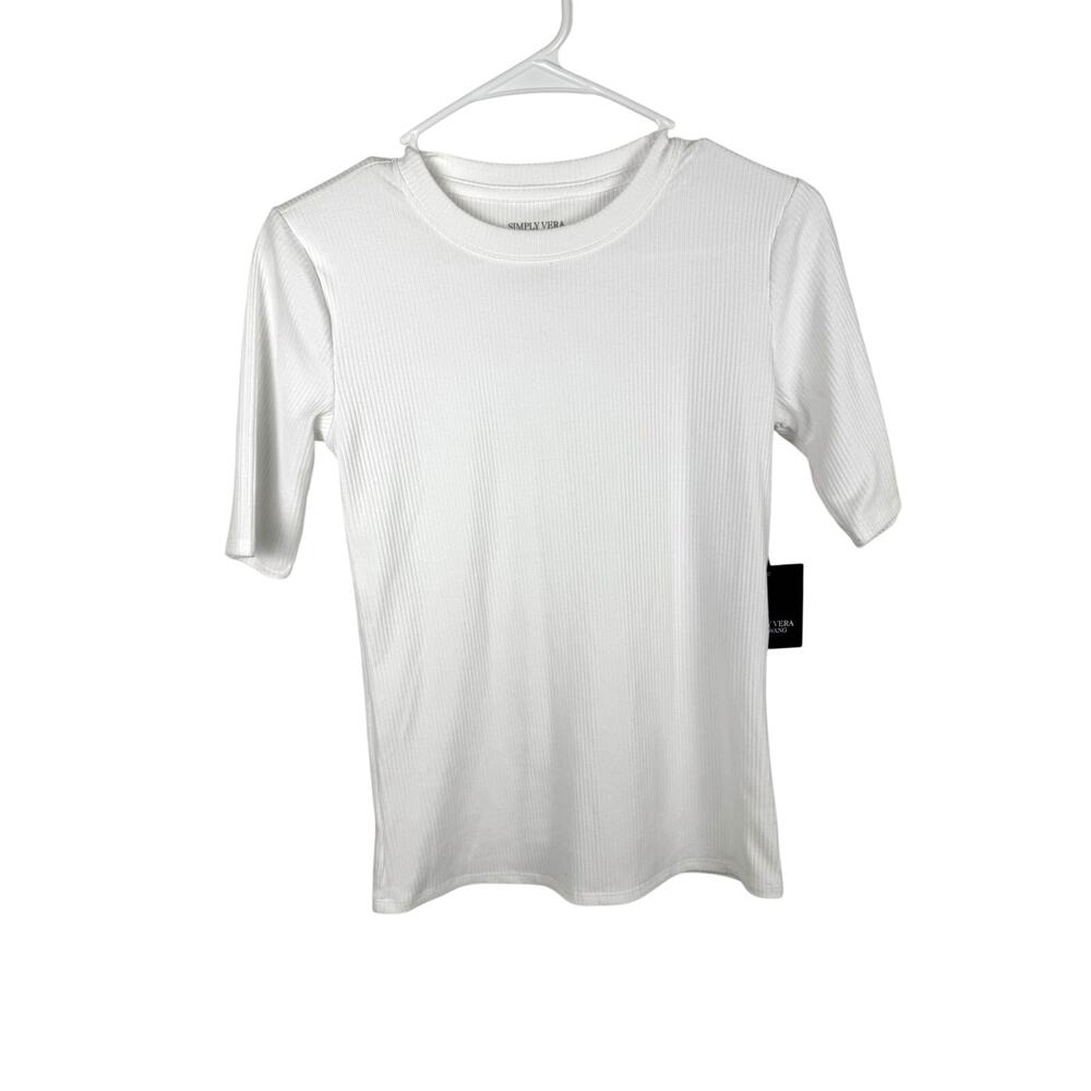 Simply Vera‎ Vera Wang Ribbed Knit Top – XS – NWT